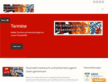 Tablet Screenshot of kfv-rosenheim.de